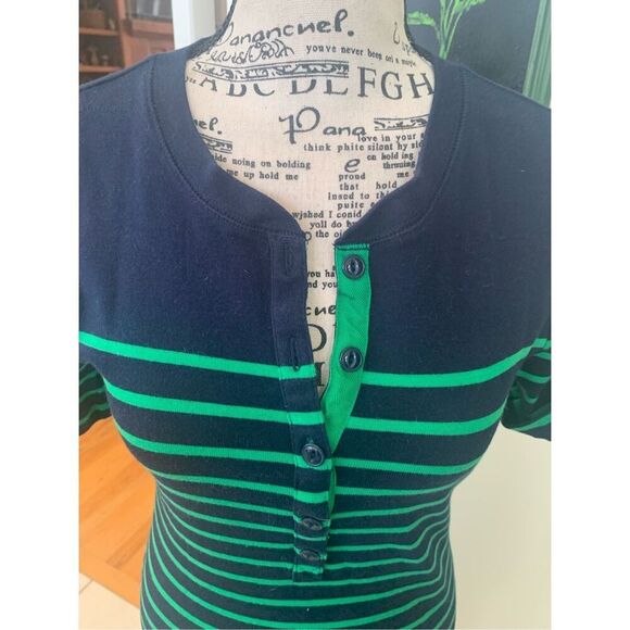 LRL Lauren Jeans Co Blue Striped Nautical Dress - Picture 7 of 10